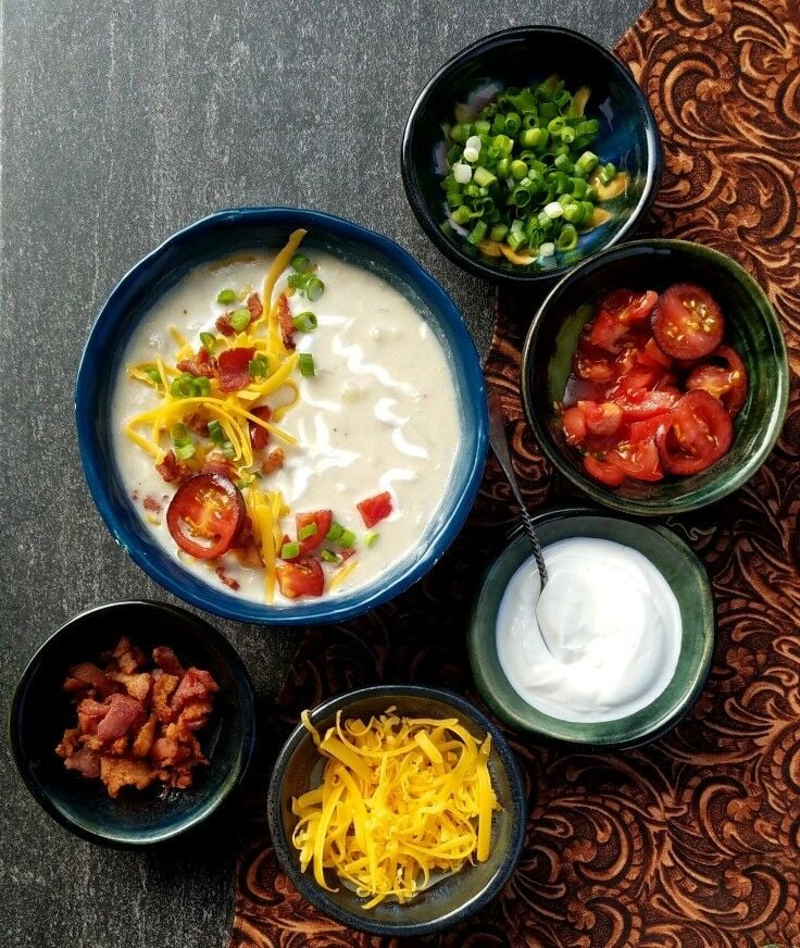 Loaded Baked Potato Soup | The Good Hearted Woman