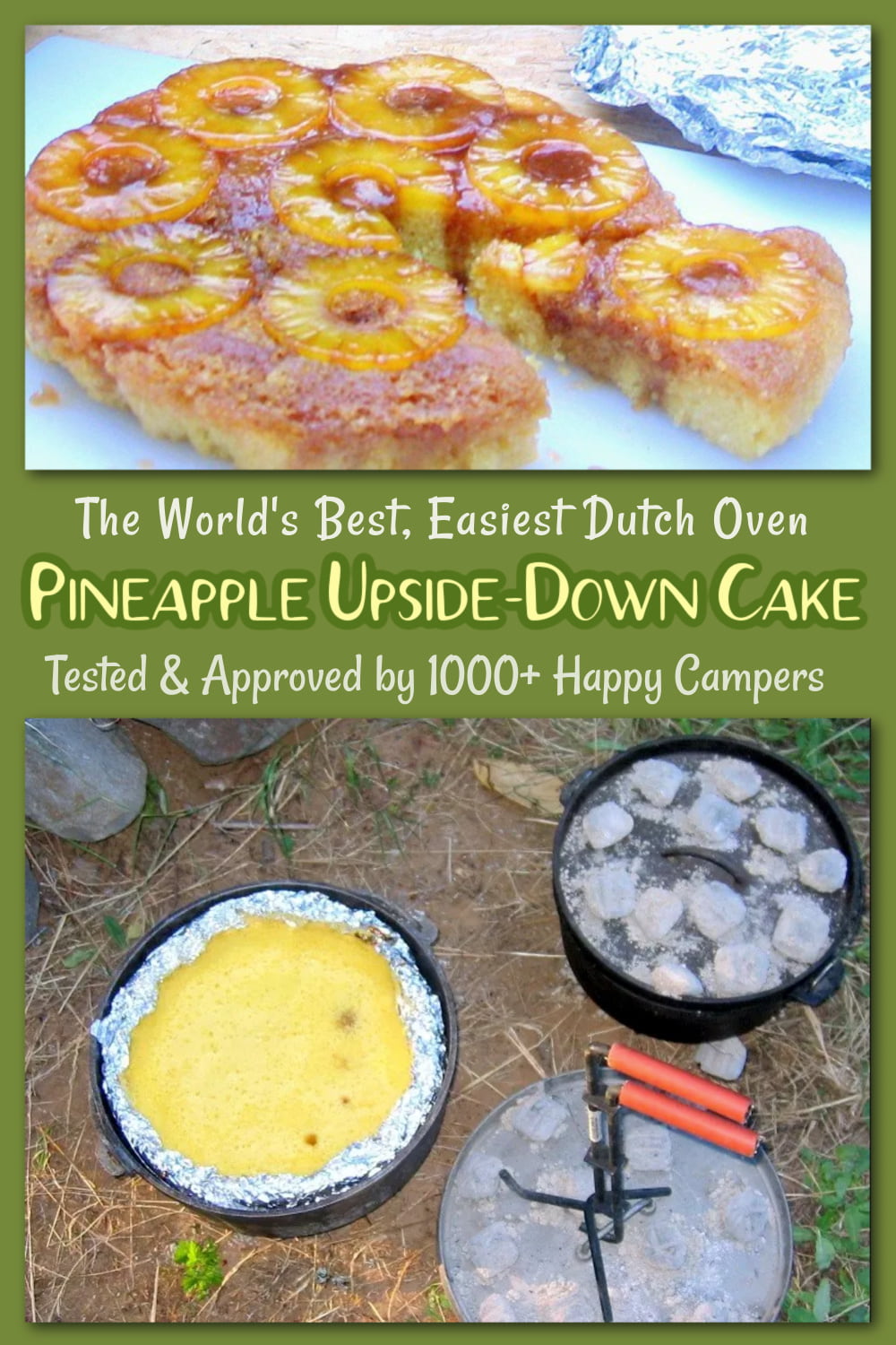 Dutch Oven Pineapple Upside-Down Cake