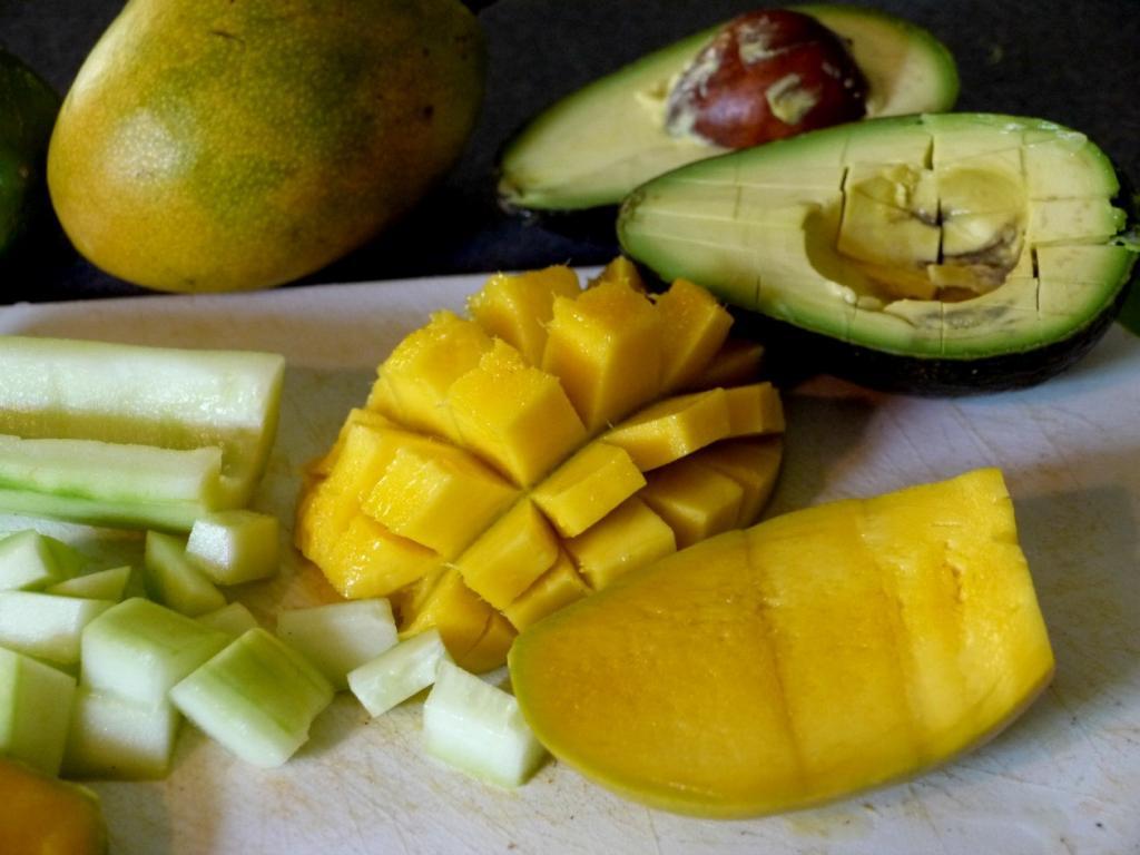 Caribbean Mango Salad | The Good Hearted Woman