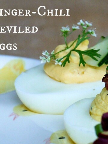 Ginger Chili Deviled Eggs | The Good Hearted Woman