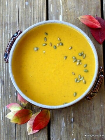 Curried Butternut Squash Soup | The Good Hearted Woman