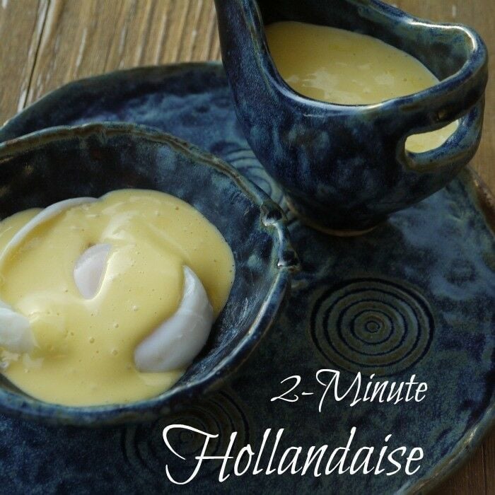 2-Minute Blender Hollandaise Sauce | The Good Hearted Woman