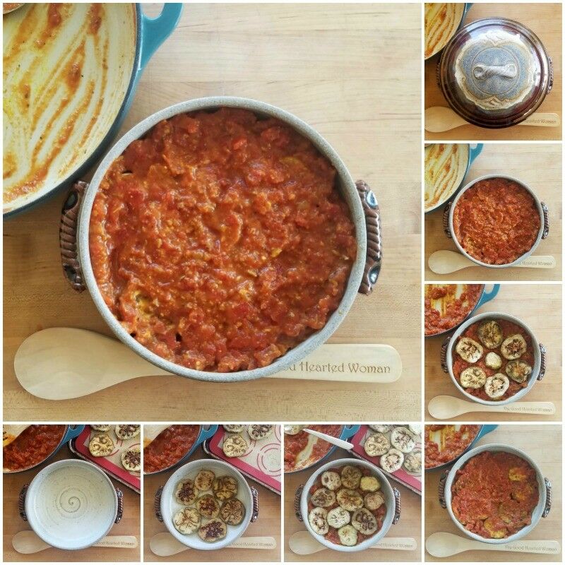 Indian Eggplant Assembly - Step-by-Step collage. 
