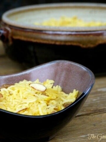Sweet Yellow Saffron Rice | The Good Hearted Woman