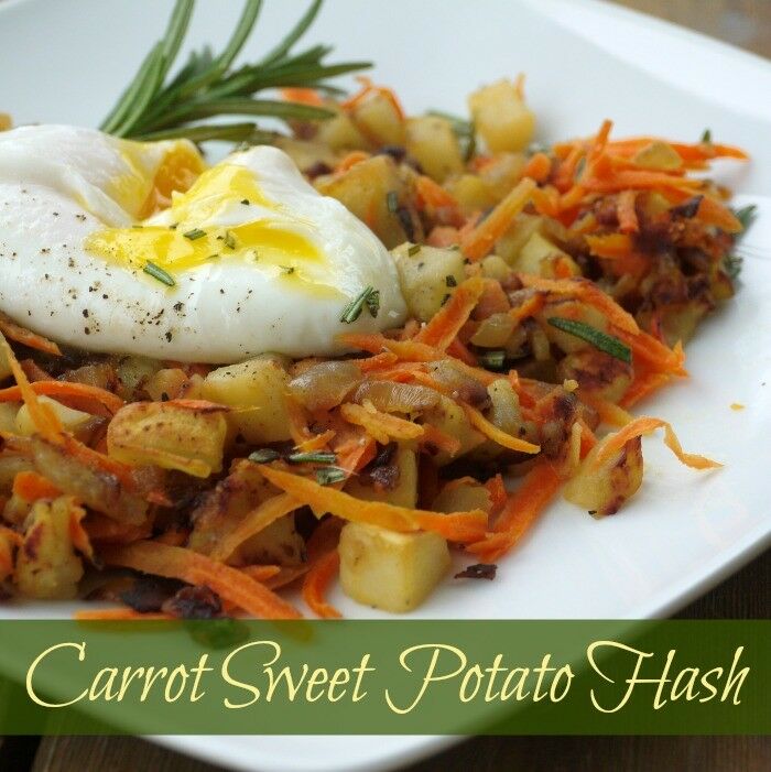 Carrot Sweet Potato Hash | The Good Hearted Woman