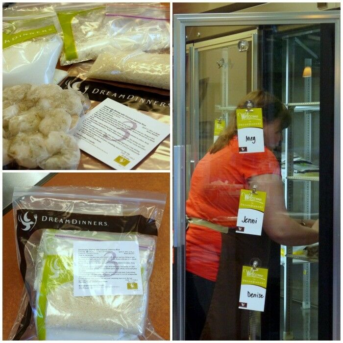 Collage: Meals prepped & ready to freeze