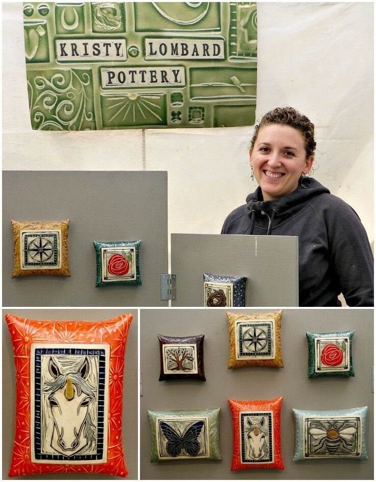 Kristy Lombard Pottery at Portland Saturday Market - 2015 Season | The Good Hearted Woman