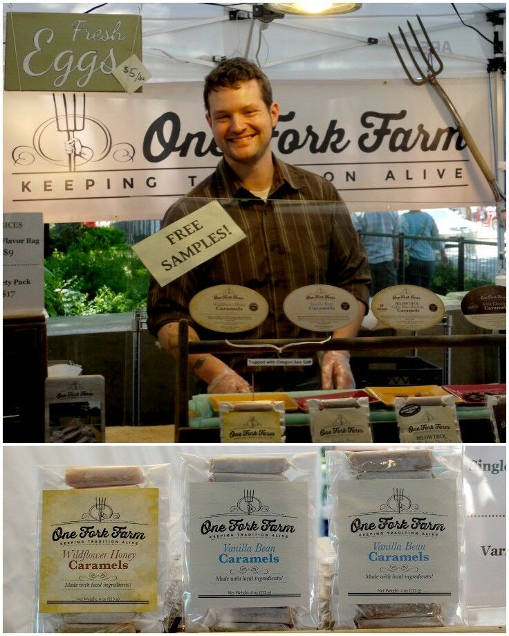 One Fork Farm booth.