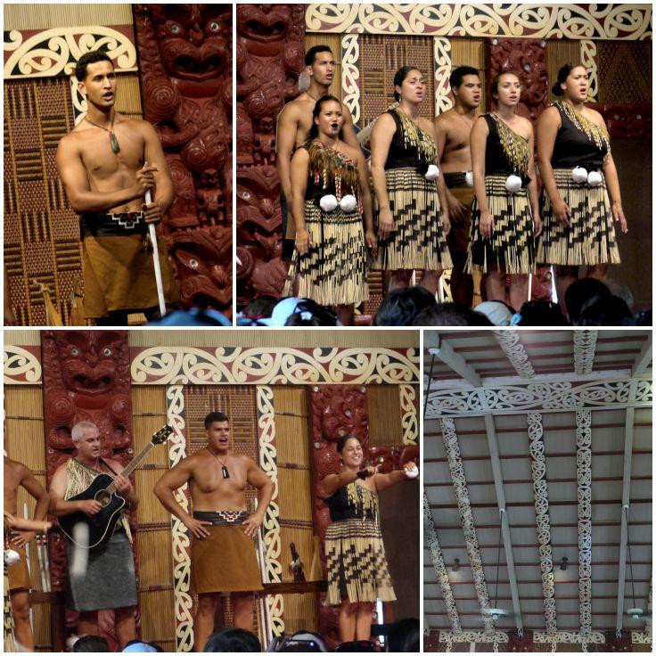 Collage of Figi singers at the Polynesian Cultural Center