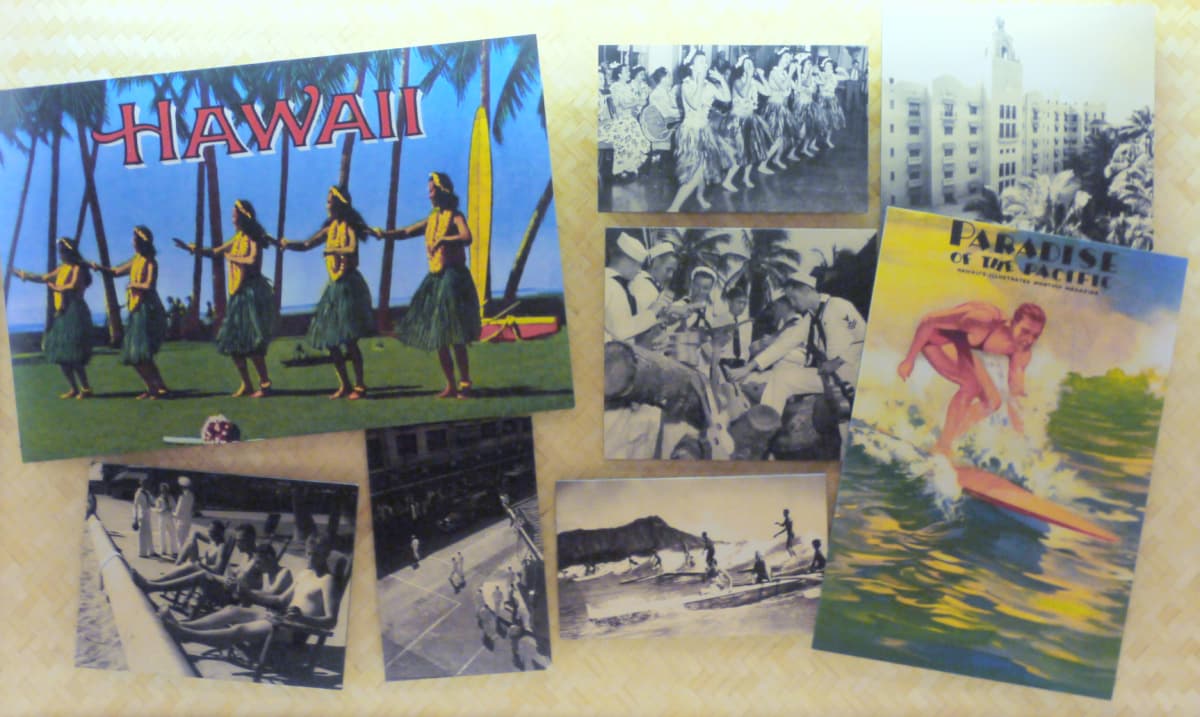 A number of postcards from pre-war Hawaii. 
