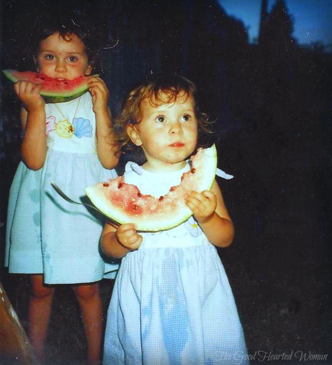 August Food Holidays (Kids Eating Watermelon, 1995) | The Good Hearted Woman