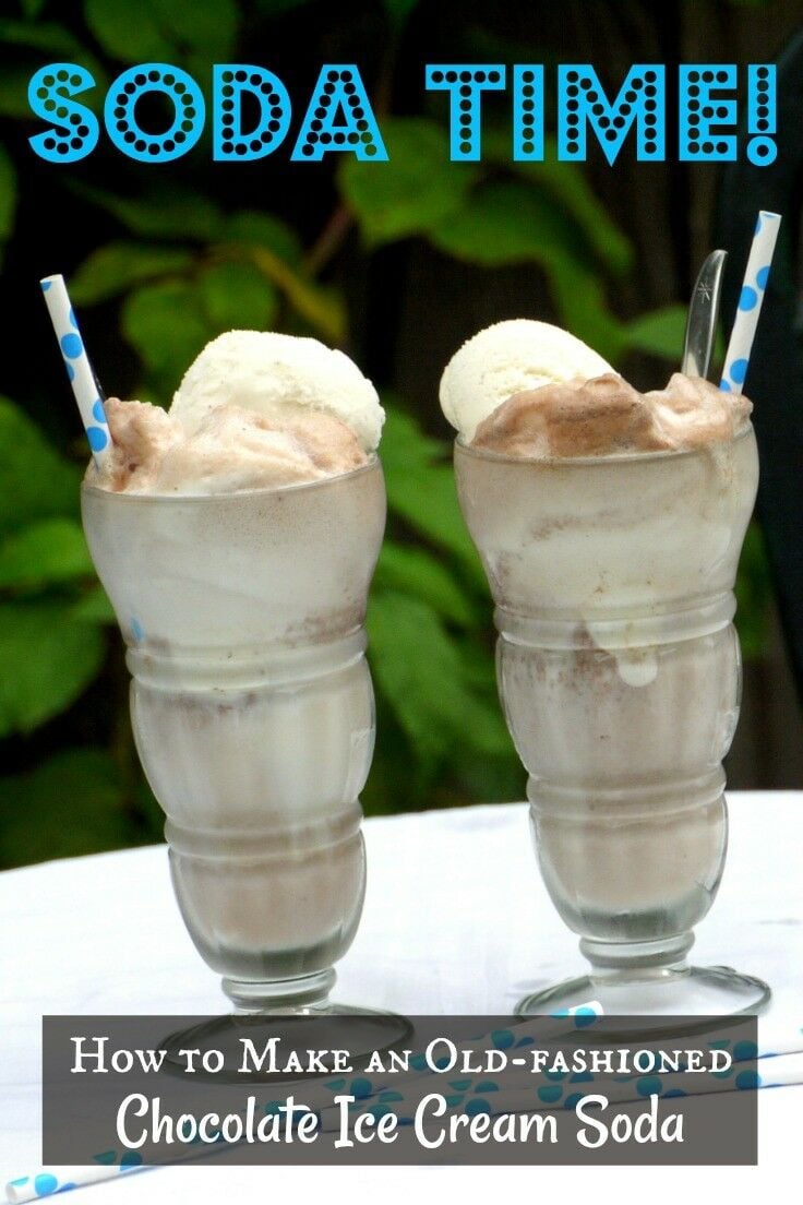 How to Make an Old-fashioned Chocolate Ice Cream Soda | The Good Hearted Woman