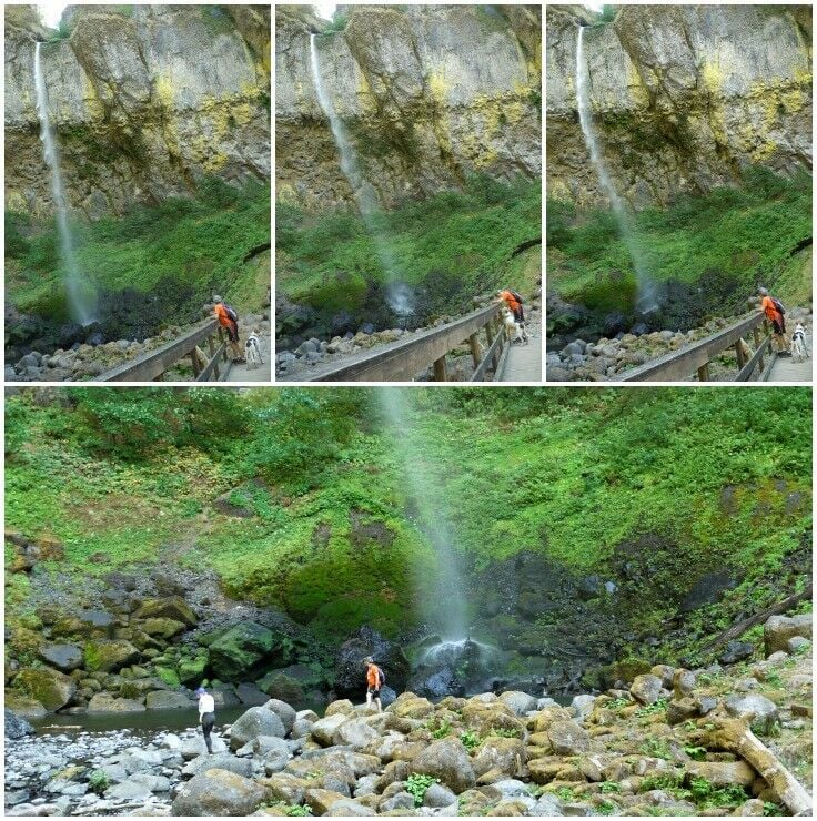 Collage of Elowah Falls