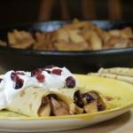 Dutch Apple Cranberry Crepes | The Good Hearted Woman