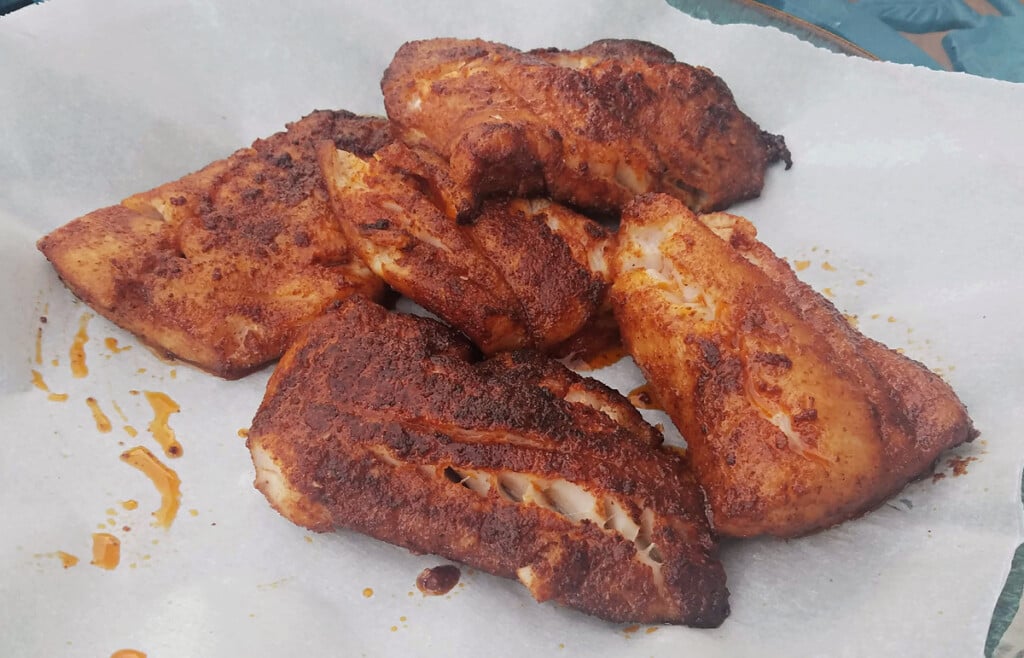 Spicy Panfried Blackened Rockfish • The Good Hearted Woman