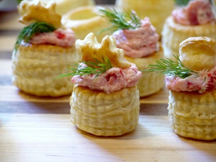 Smoked Salmon Pastry Cups with Marscarpone & Fresh Dill | The Good Hearted Woman
