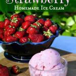 Simply the best fresh strawberry ice cream you'll ever taste. | The Good Hearted Woman #icecream #strawberryicecream #strawberries #summer