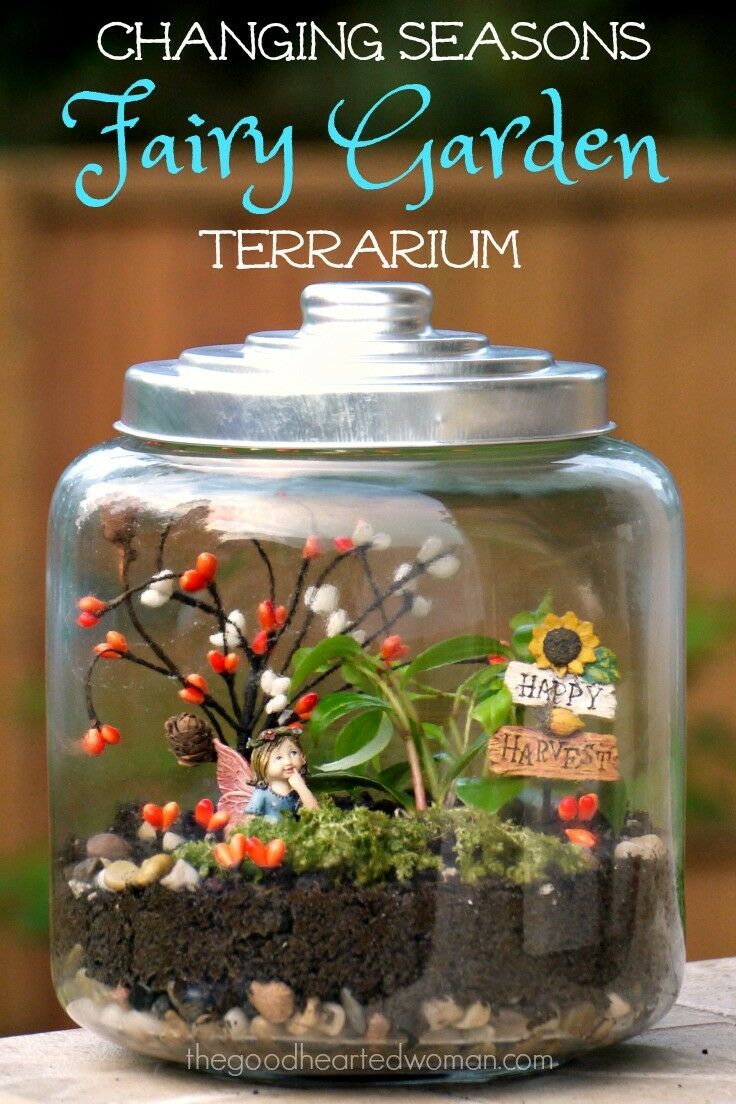 Changing Seasons Fairy Garden Terrarium | The Good Hearted Woman