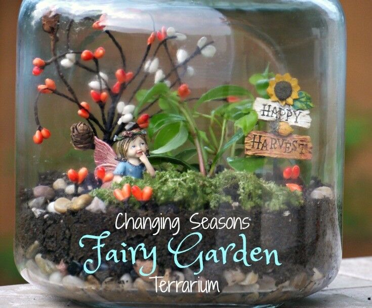 Changing Seasons Fairy Garden Terrarium | The Good Hearted Woman