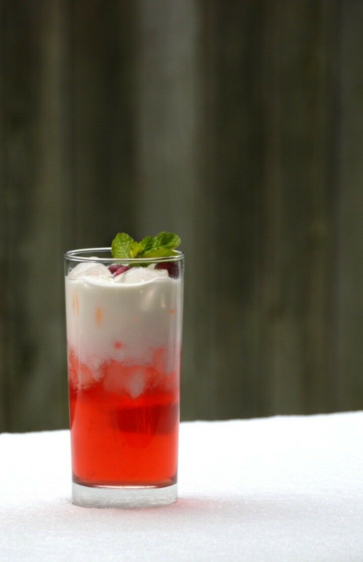 Blushing Russian Soda {Cranberry Cocktail & Kid-friendly Mocktail}