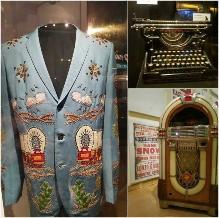 Collage - Porter Wagner's jacket, jukebox, typewrite. 