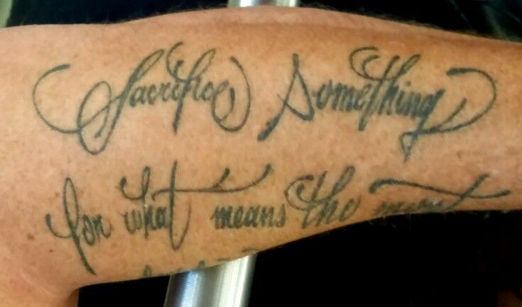 "Sacrifice Something for what means the most" [tattoo] Sound Nashville Music Tour 2017 | The Good Hearted Woman