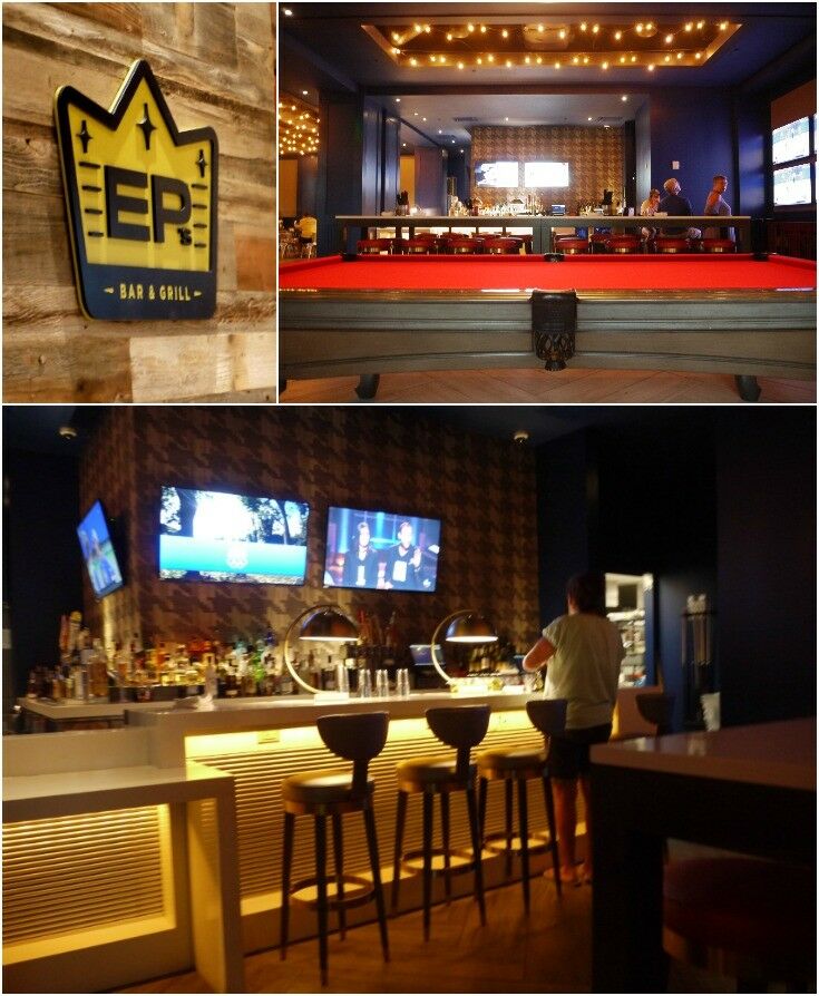 EP BAR & Grill collage - logo, bar 