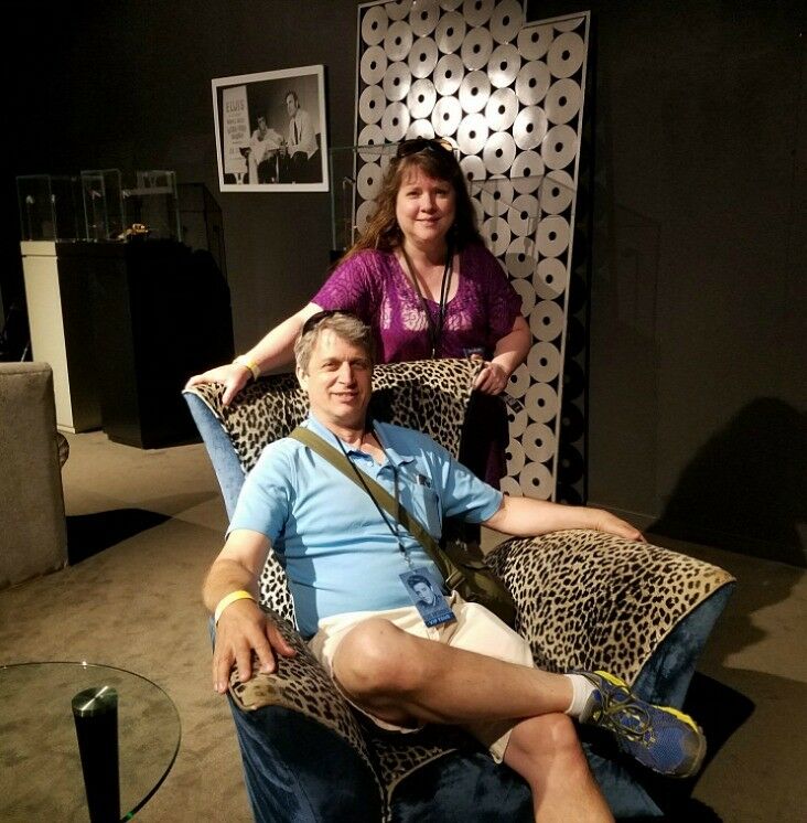 Rick & me at the Elvis Presley's Memphis Entertainment Complex VIP room.