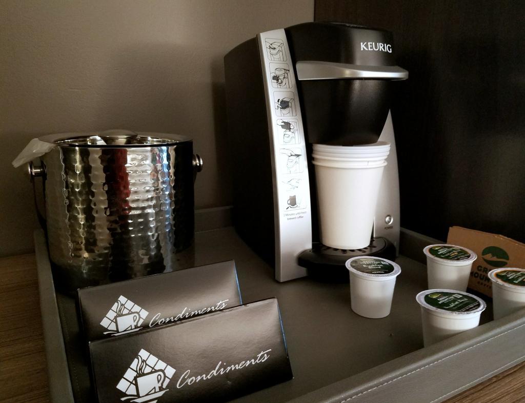in room Keurig coffee maker