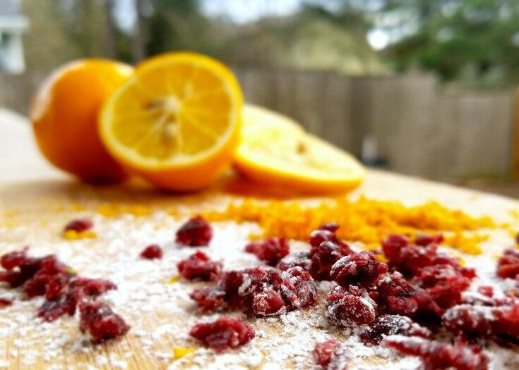 Meyer Lemon & Cranberry Shortbread Hearts 