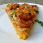 Permalink to: Cast Iron "Shrimp & Grits" Pizza {with GF Polenta Crust} This Shrimp & Grits Pizza {with Gluten-free Polenta Crust} honors the flavors and essence of its classic Southern roots, while presenting the components of this time-honored favorite in a deliciously unique way. | The Good Hearted Woman