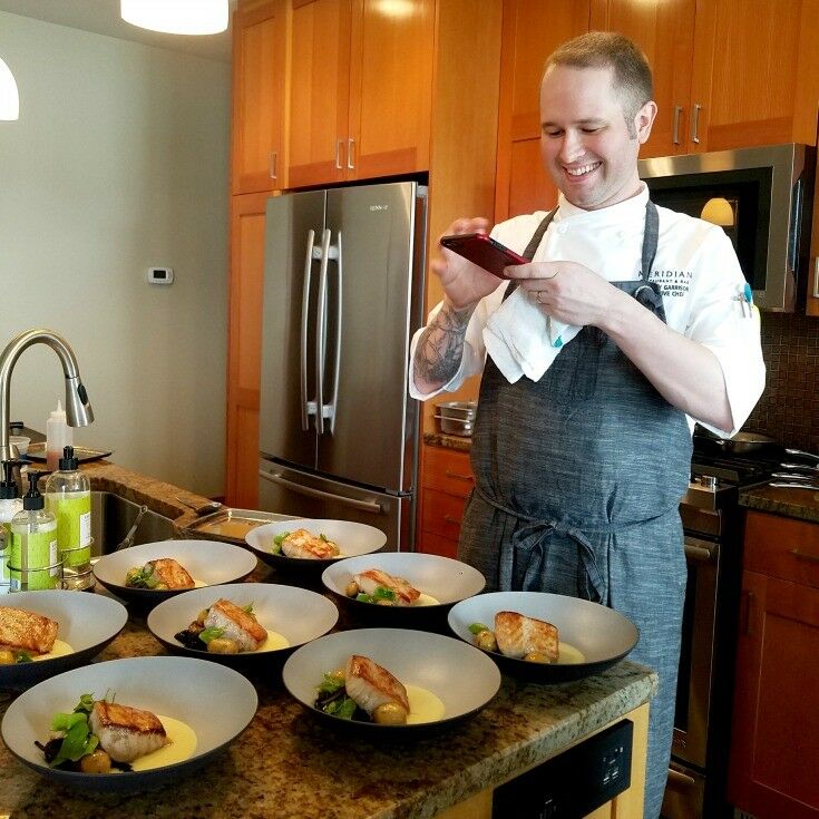 Menu Tasting with Headland's Chef Garrison {Seared Sturgeon Recipe} | The Good Hearted Woman