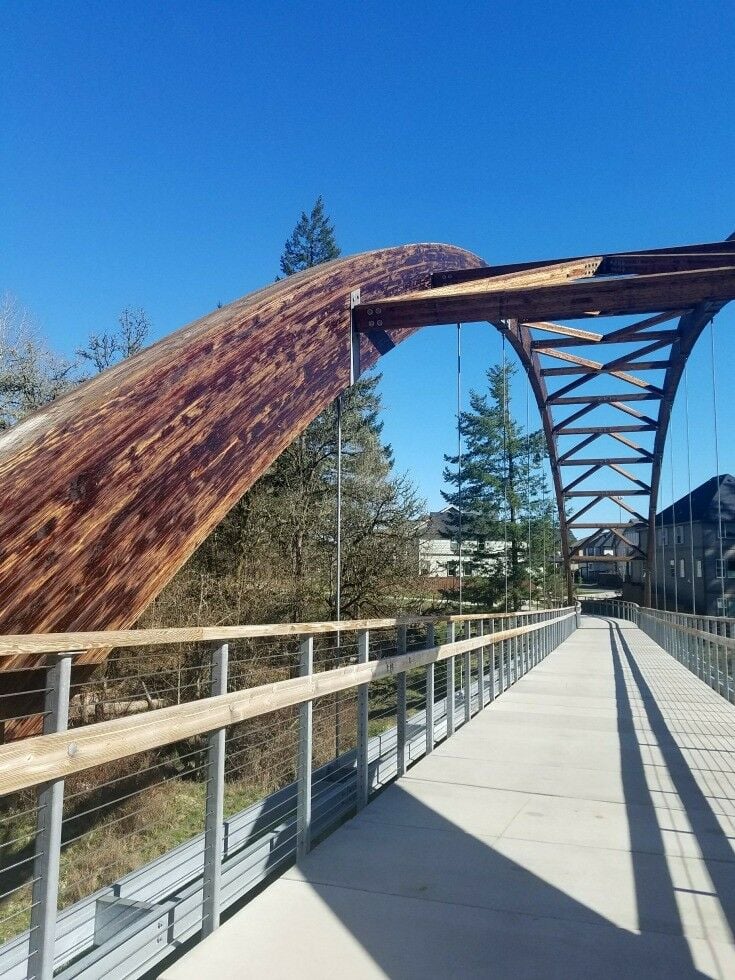 Arched Bridge - Orenco Woods Nature Park {Hillsboro, Oregon} | The Good Hearted Woman