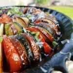 Roasted Ratatouille with Pan-fried Onions
