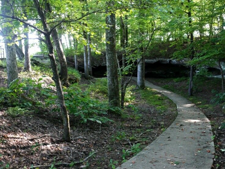 Cave Spring paved path to cave.