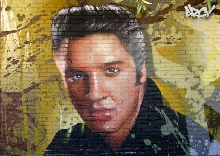 Elvis Mural, downtown Tupelo