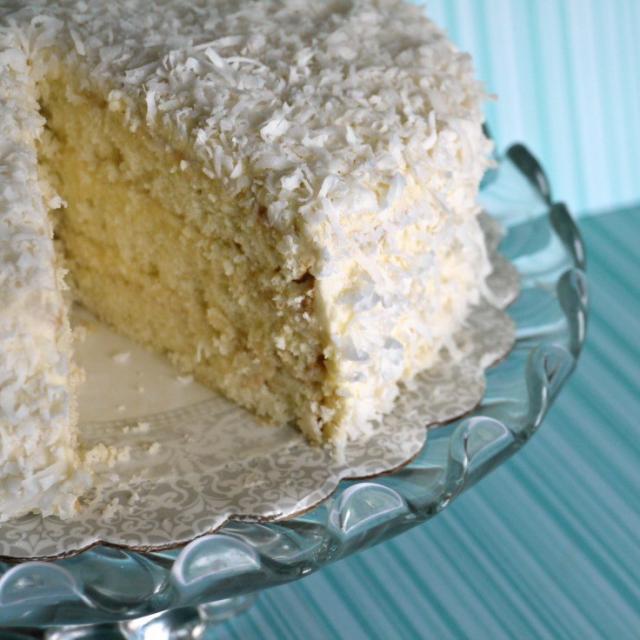 Southern-style Coconut Cake with Coconut Buttercream {from Scratch}