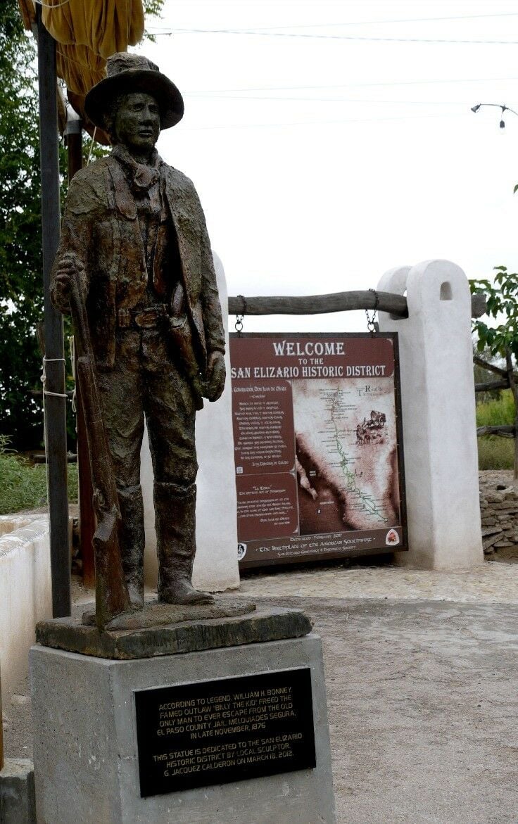 Billy the Kid [statue], San Elizario Historic District, EL Paso, Texas | The Good Hearted Woman