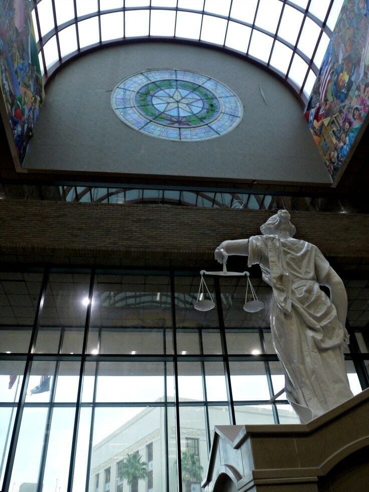 El Paso County Courthouse, lady Justice. 