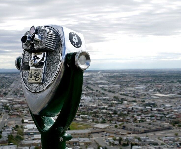 Binoculars on El Paso Scenic Drive 