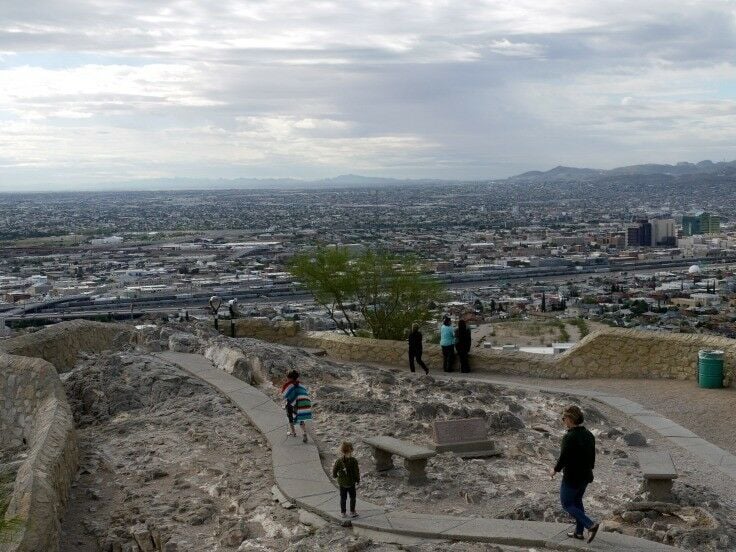 People walking out to Scenic outlook