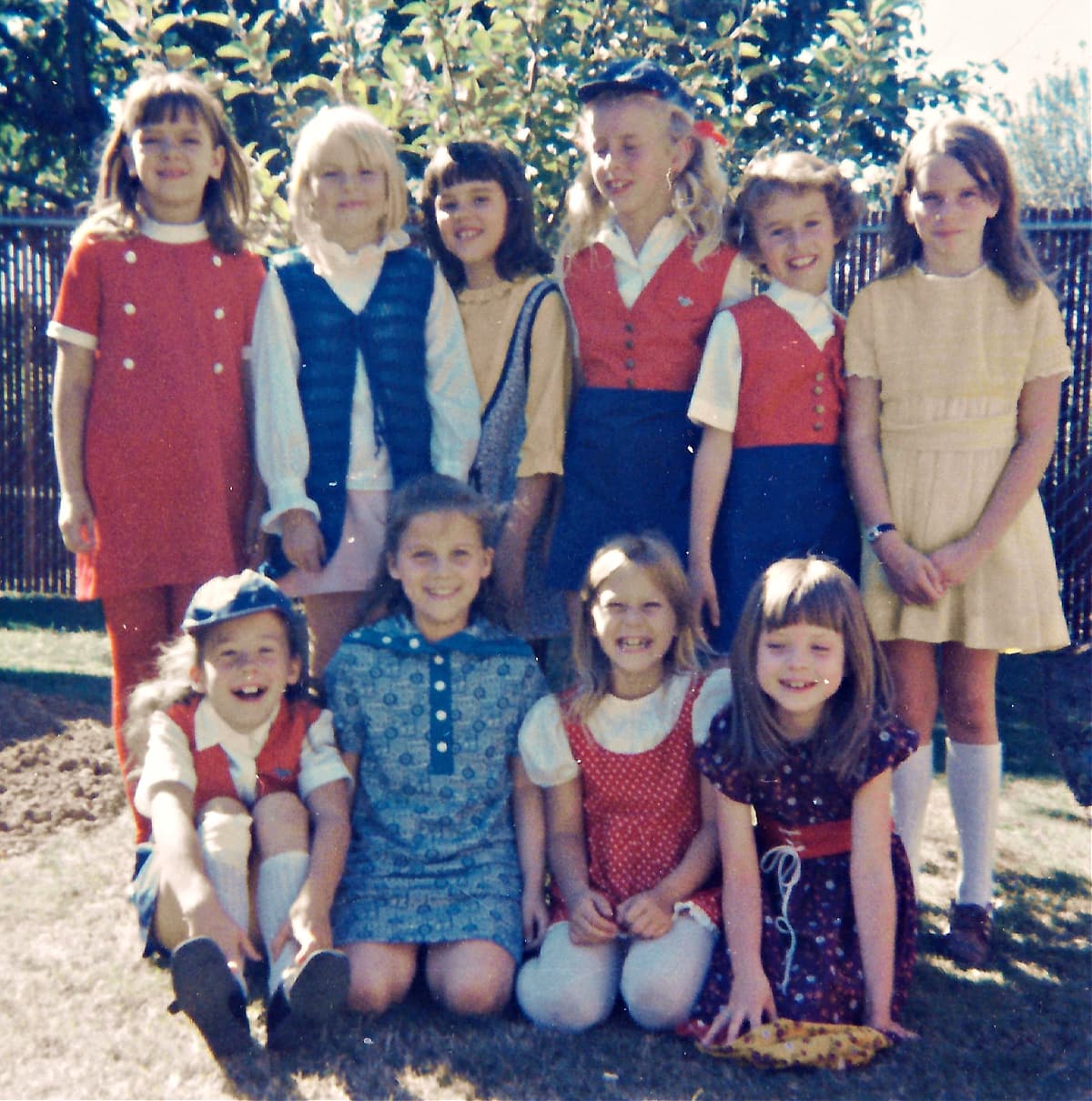Group of 2nd grade Camp Fire Girls, 1971.
