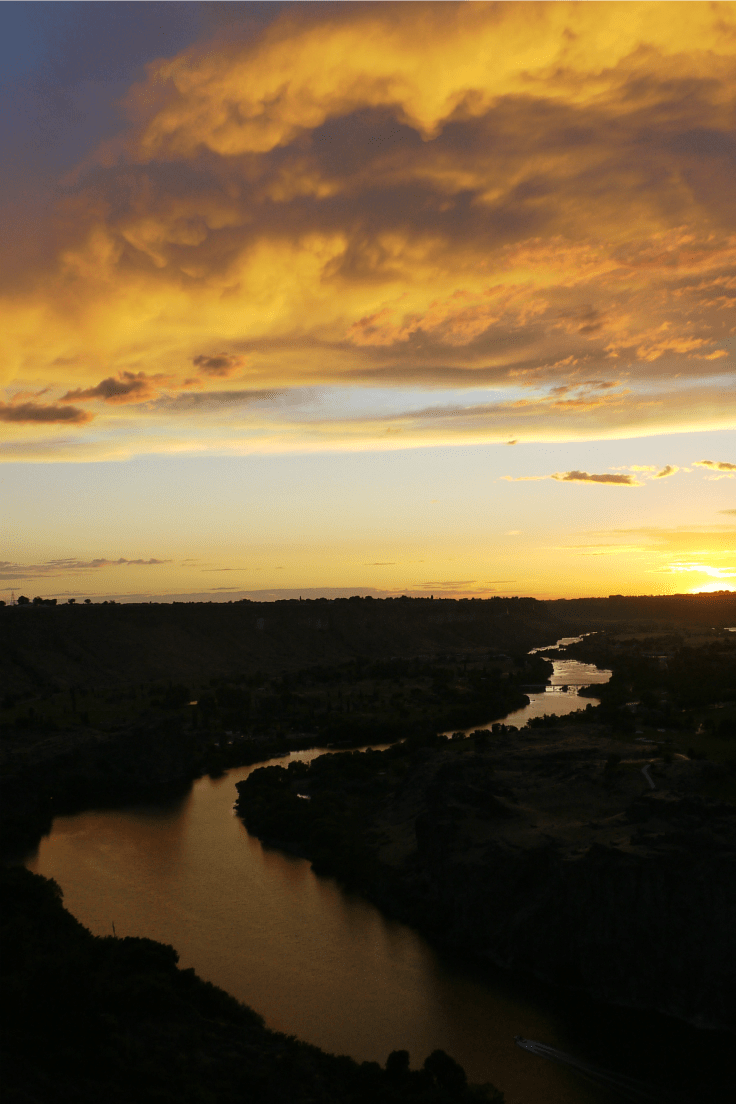 Snake River at sunset 