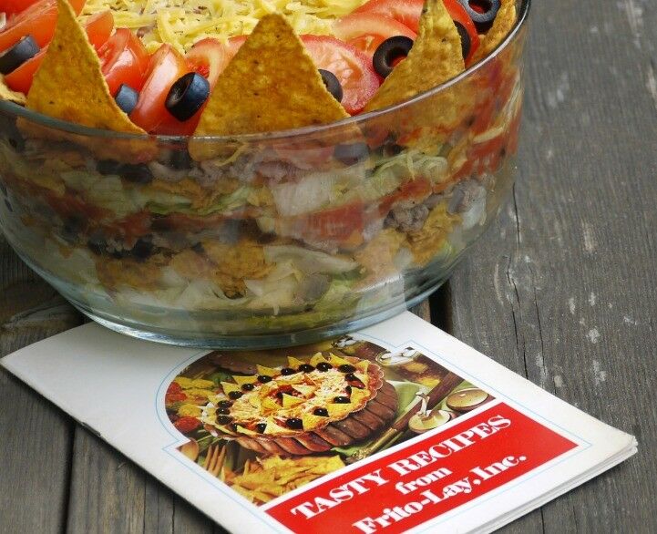 Favorite Layered Taco Salad Vintage Recipe Redux 8010