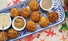 Sauerkraut Fritters with Bacon, Sausage & Cheese | Air-fryer recipe | The Good Hearted Woman #Oktoberfest #Airfryer #appetizer #easyrecipe #footballfood