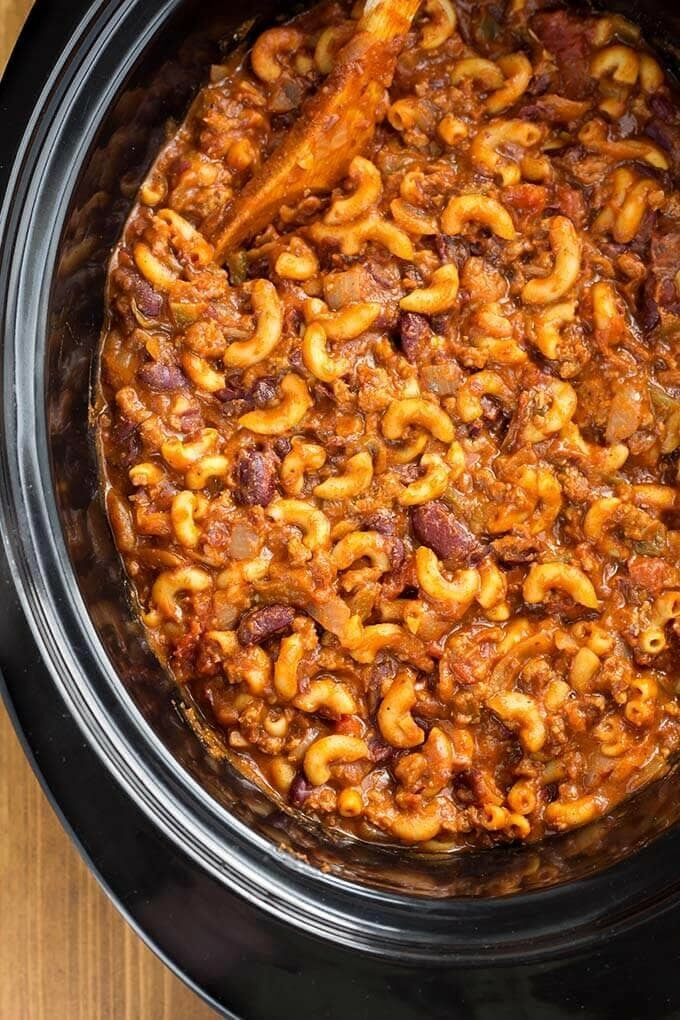 Easy Classic Chili Mac Recipe Goulash American Chop Suey Roundup