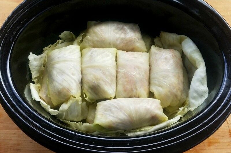 Cabbage Rolls in slow cooker