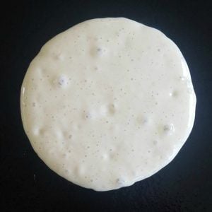 Sourdough Pancake on Griddle, Side 1
