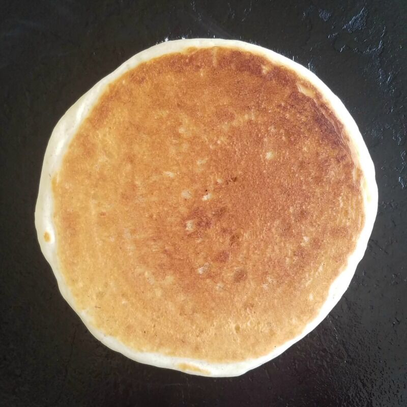 Sourdough Pancake on Griddle, Side 2