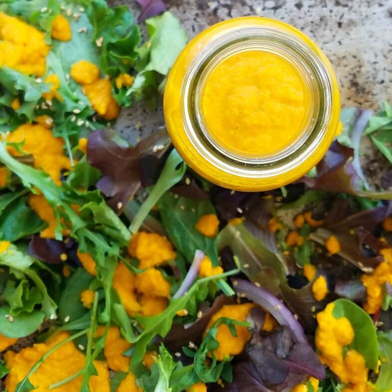 Carrot Ginger Dressing Japanese Restaurant Style Salad Dressing